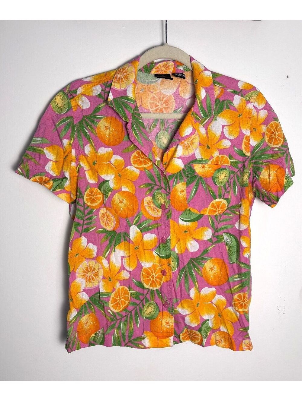 Vintage Erika Fun Fruit Button Up M